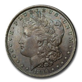 Lot #111 - 1896 -MS63 Morgan Dollars BU (Originally Toned)