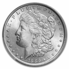Lot #132 - 1886 Morgan Dollar MS-63
